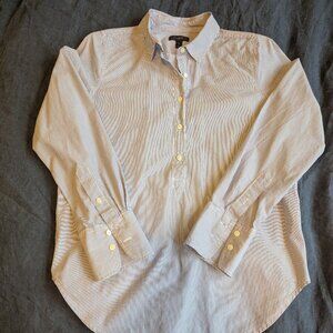j crew women's blouse with gold accents, size 8, EUC